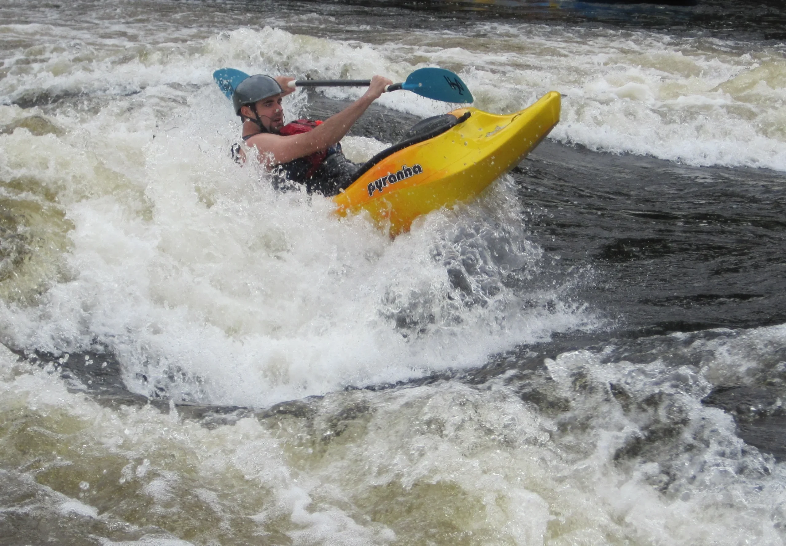 Alan Mallory kayaking on the Ottawa River
