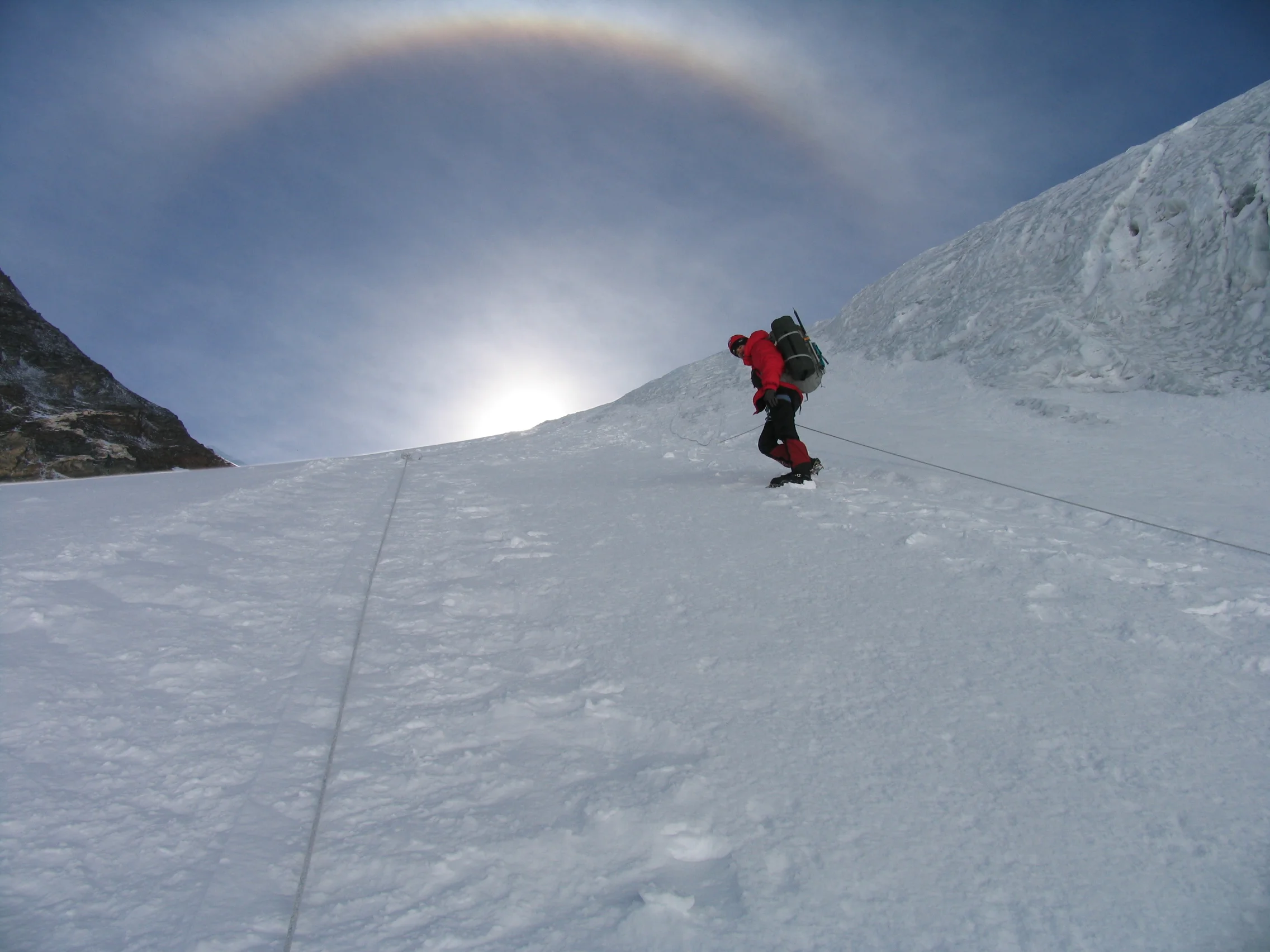Alan Mallory Climbing on Lhotse Face